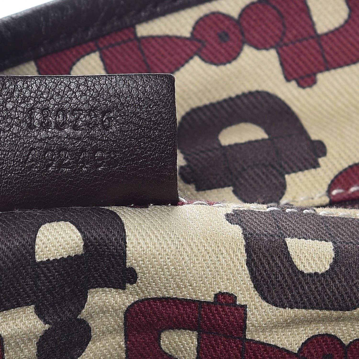 Gucci Guccissima Medium Abbey Shoulder Bag Chocolate 9 of 9