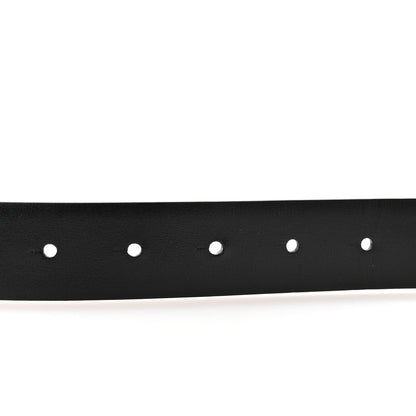Valentino Garavani Glossy Calfskin VLogo Reversible 30mm Belt 85 34 Saddle Brown Black 3 of 6