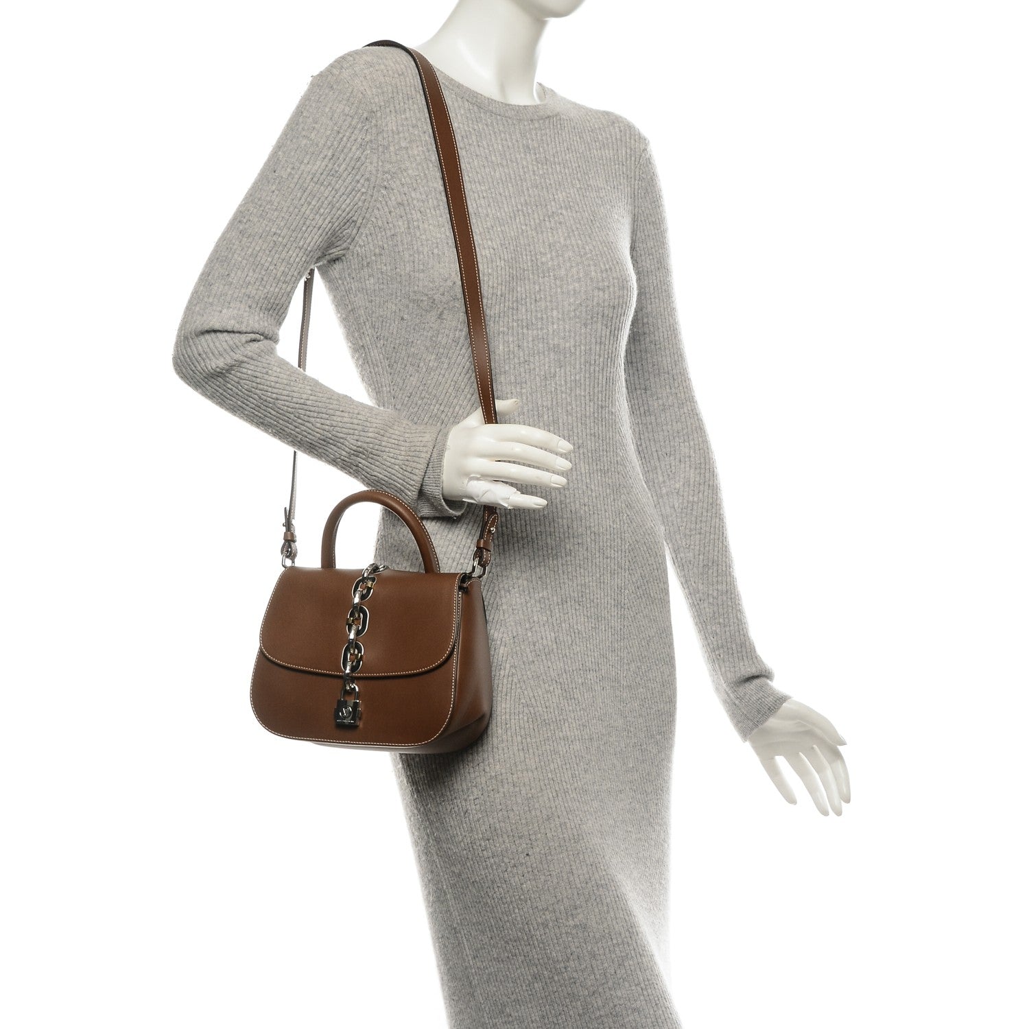 Louis Vuitton Calfskin Chain It Bag PM Fauve 2 of 6