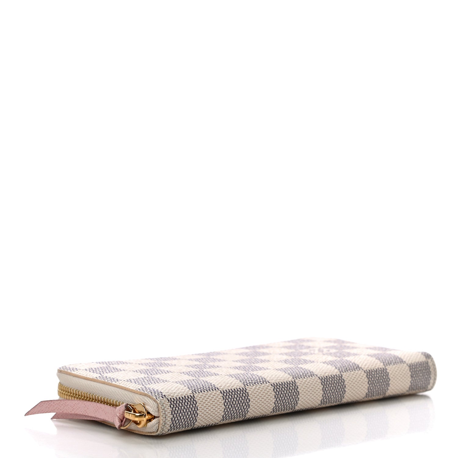 Louis Vuitton Damier Azur Clemence Wallet Rose Ballerine 4 of 9