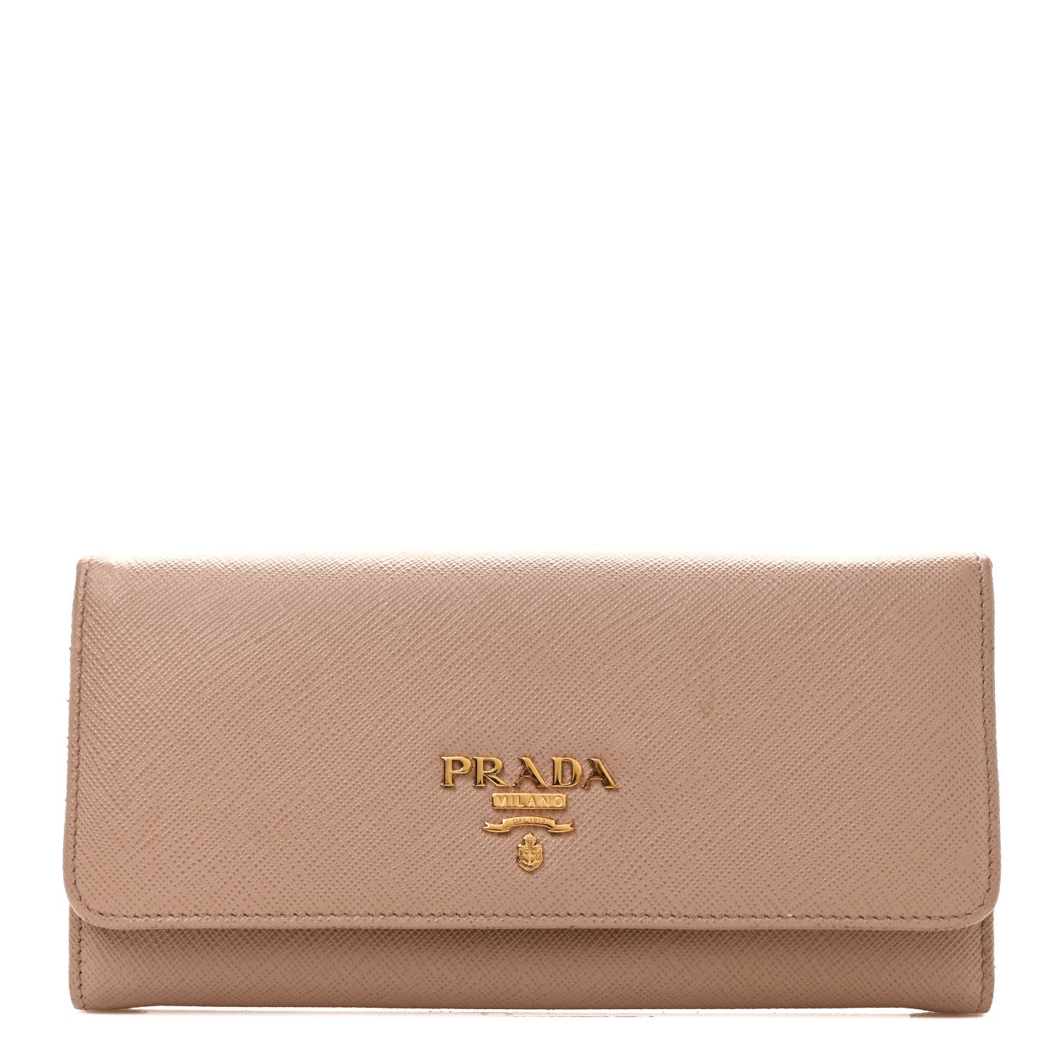 Prada Saffiano Metal Continental Flap Wallet Cammeo 1 of 6