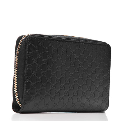 Gucci Soft Microguccissima Zip Around Organizer Wallet Black 3 of 7