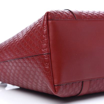 Gucci Soft Microguccissima Medium Zippered Satchel Rosso 7 of 9