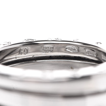 Bulgari 18K White Gold B.Zero1 3 Band Ring 49 5 4 of 5