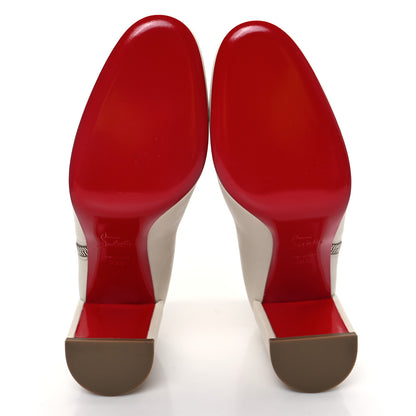Christian Louboutin Calfskin Ziptotal 85 Ankle Boots 39.5 White 5 of 9