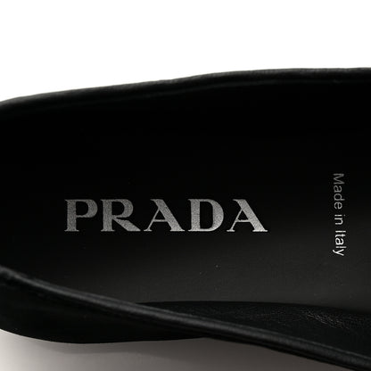 Prada Velvet Mens Slip On Loafers 8 Black 8 of 10