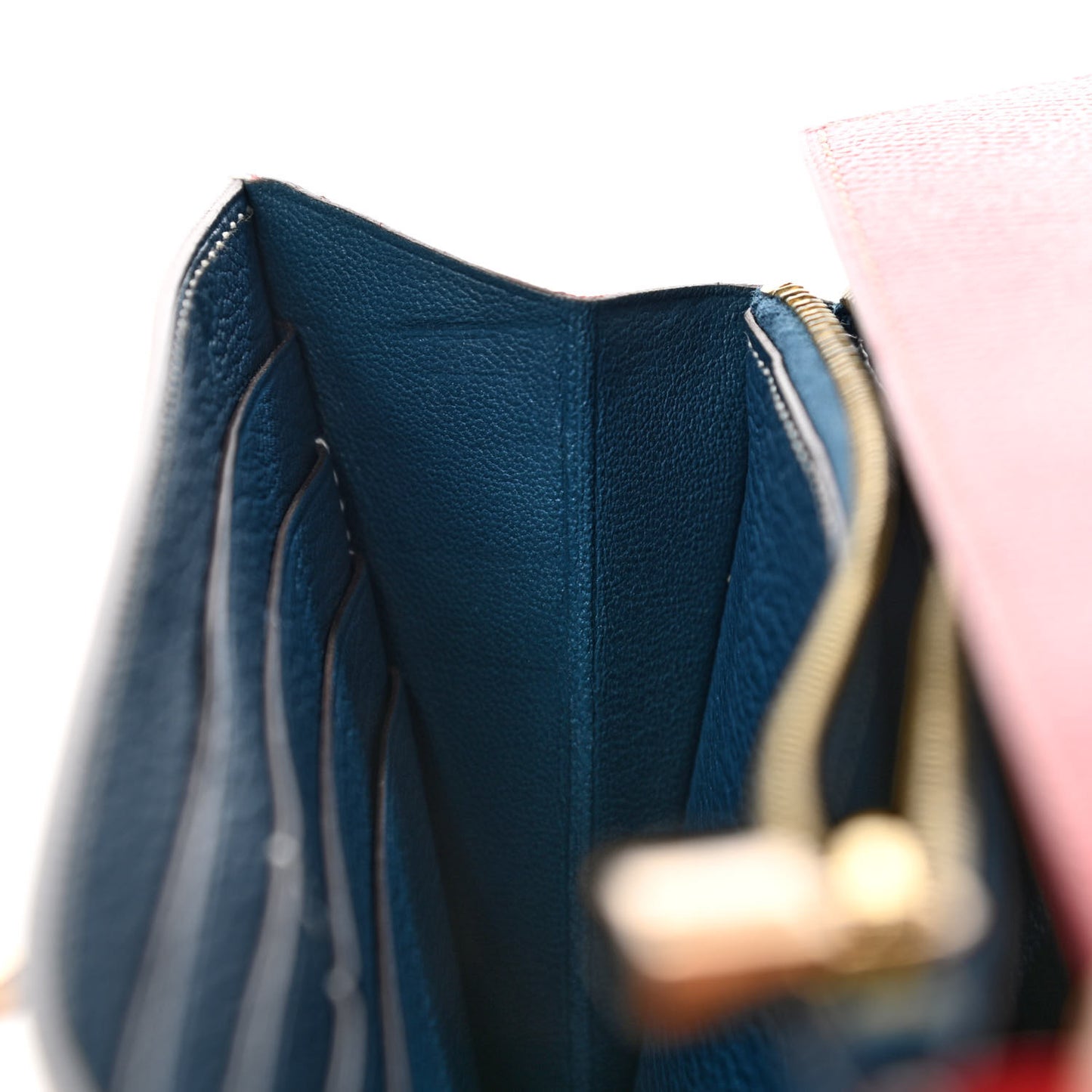 Epsom Verso Kelly Longue Wallet Rouge Casaque Bleu Thalassa