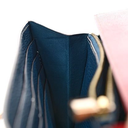 Hermes Epsom Verso Kelly Longue Wallet Rouge Casaque Bleu Thalassa 12 of 15