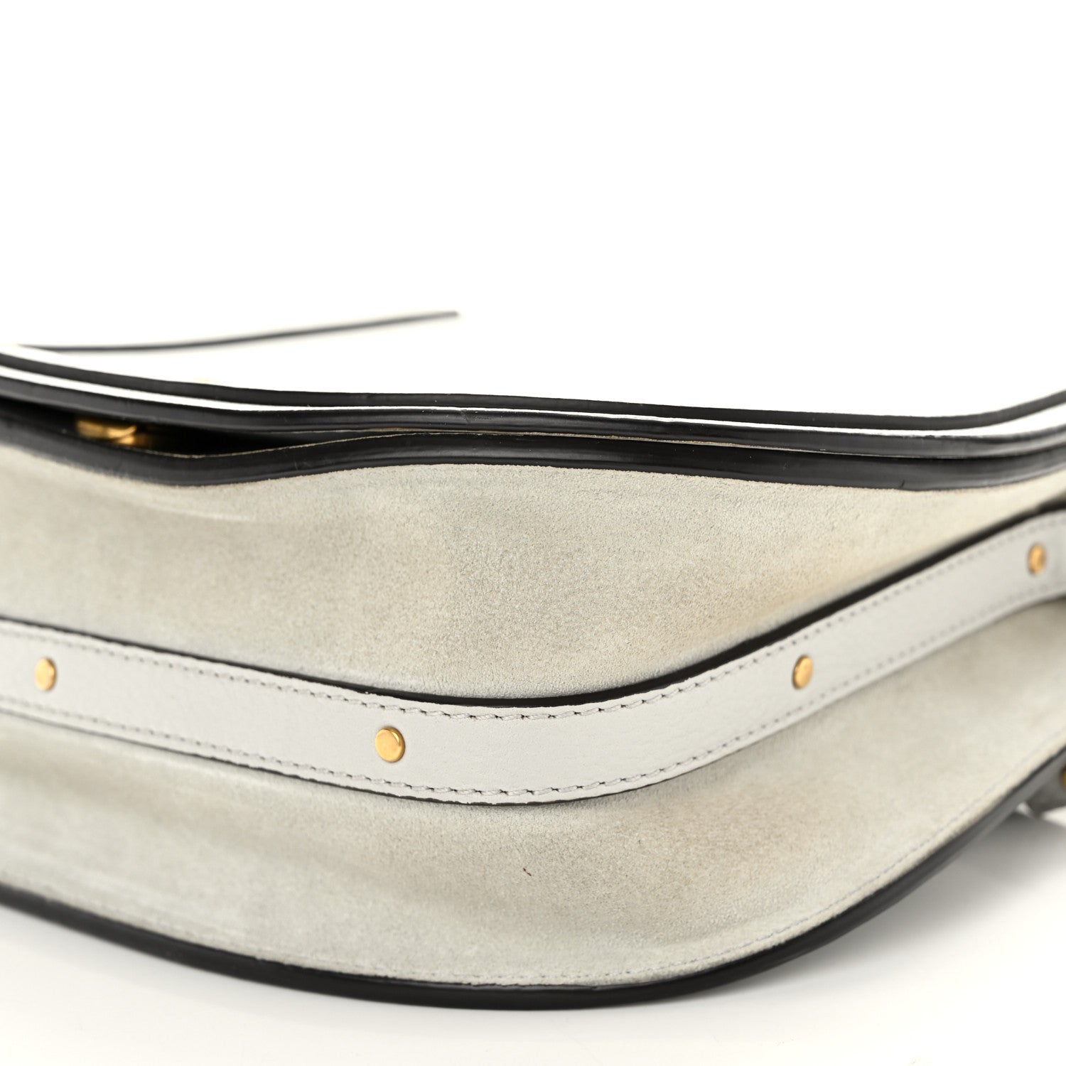 Chloe Calfskin Suede Medium Nile Bracelet Bag Airy Grey 10 of 10