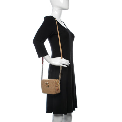 Christian Louboutin Metallic Liege Pepite Cork Mini Rubylou Crossbody Gold 2 of 11