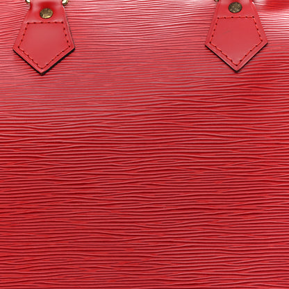 Louis Vuitton Epi Speedy 30 Castillan Red 8 of 18