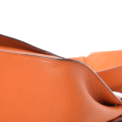 Hermes Taurillon Clemence Jypsiere 34 Orange 12 of 15