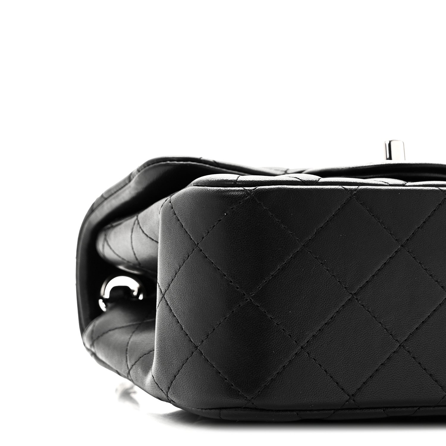 Chanel Lambskin Quilted Mini Square Flap Black 8 of 10