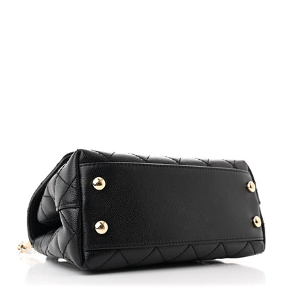 Chanel Caviar Quilted Extra Mini Coco Handle Flap Black 4 of 11