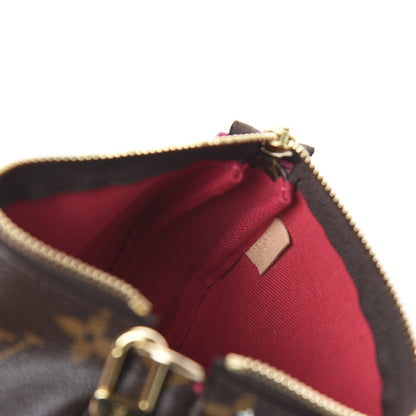 Louis Vuitton Monogram 2019 Christmas Animation Mini Courchevel Pochette Accessories Fuchsia 5 of 6