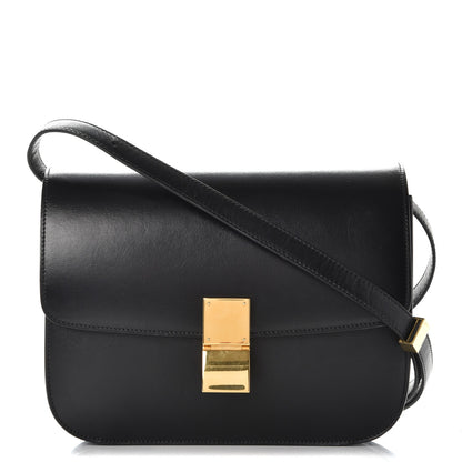 Celine Box Calfskin Medium Classic Box Flap Bag Black 1 of 8
