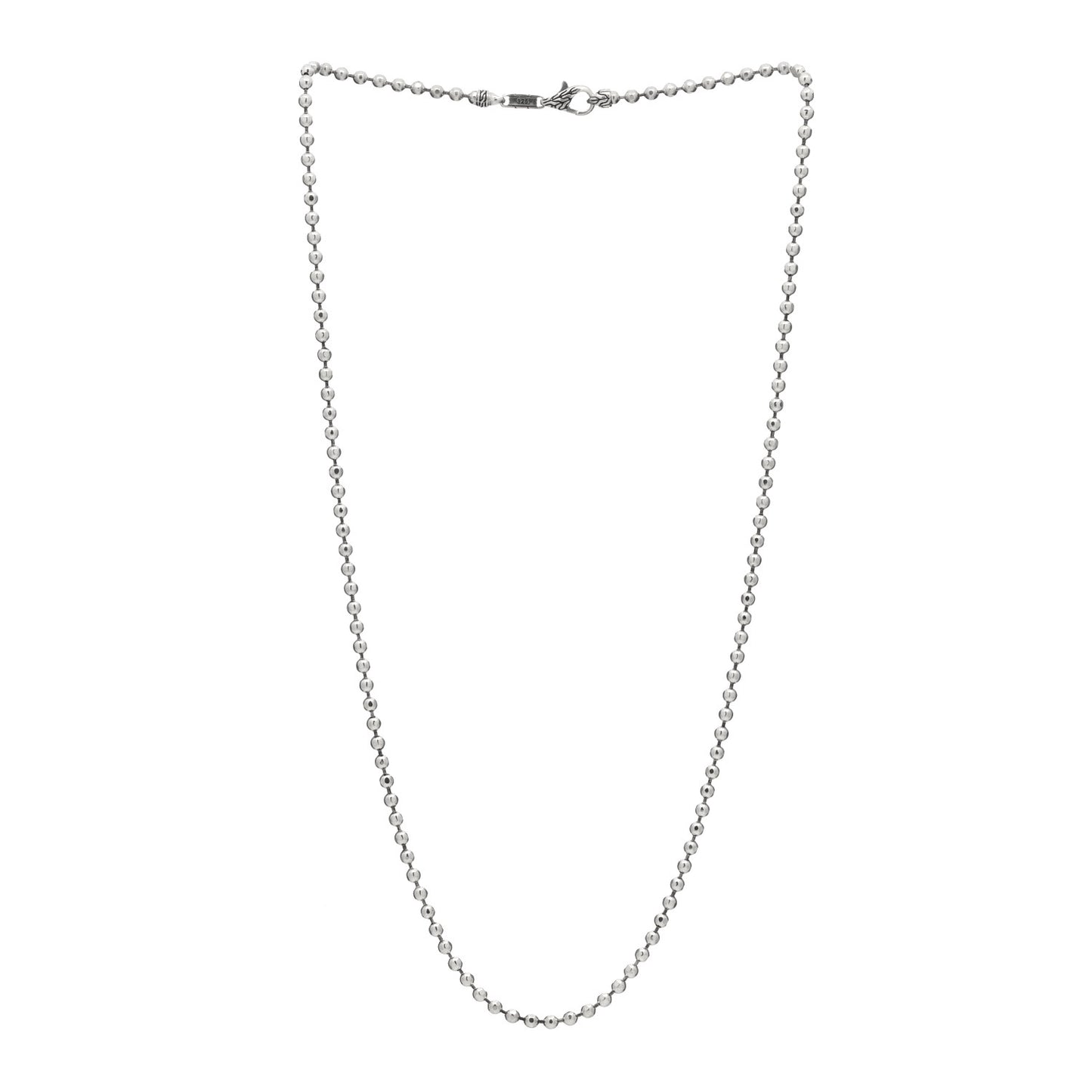 Sterling Silver 3mm Classic Ball Chain Necklace 20"