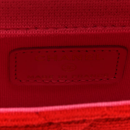 Chanel Jersey Quilted Micro Mini Flap Red 6 of 11