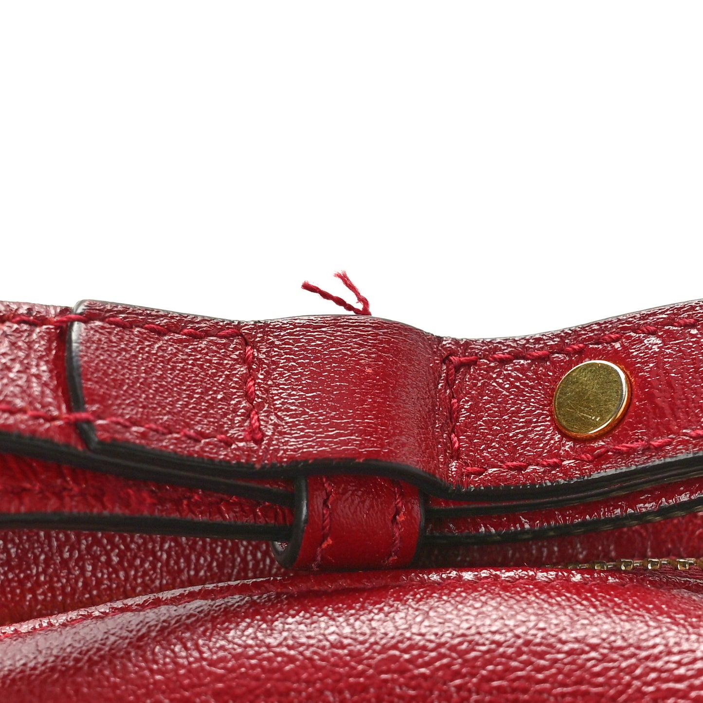 Monogram Azalea Calfskin Matelasse Diagonal Small GG Marmont Chain Shoulder Bag Beige Ebony New Cherry Red