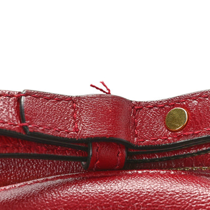 Gucci Monogram Azalea Calfskin Matelasse Diagonal Small GG Marmont Chain Shoulder Bag Beige Ebony New Cherry Red 9 of 13