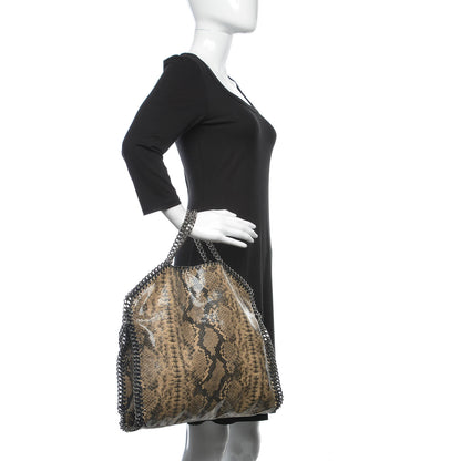 Stella McCartney Eco Python Falabella Fold Over Tote Brown 3 of 9