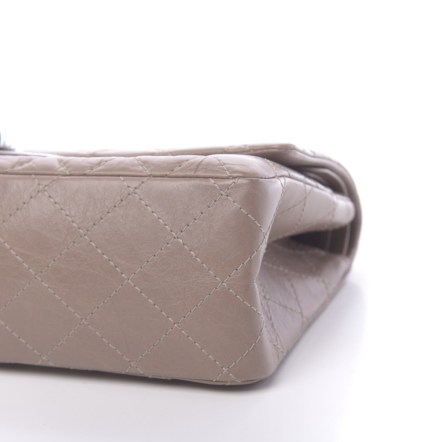 Chanel Aged Calfskin Quilted 2.55 Reissue 226 Flap Taupe 9 of 12