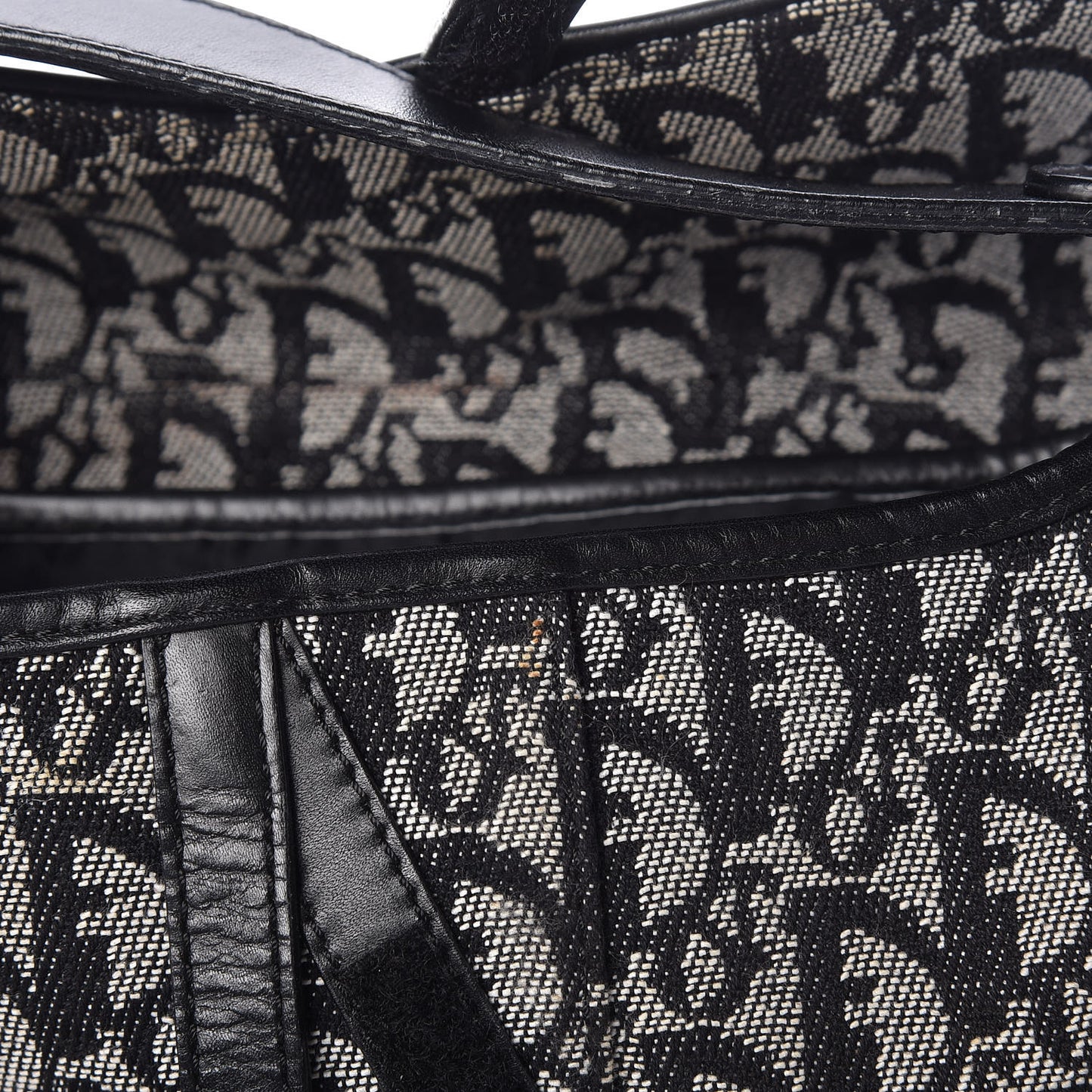 Monogram Saddle Bag Black