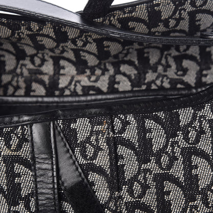Christian Dior Monogram Saddle Bag Black 8 of 10
