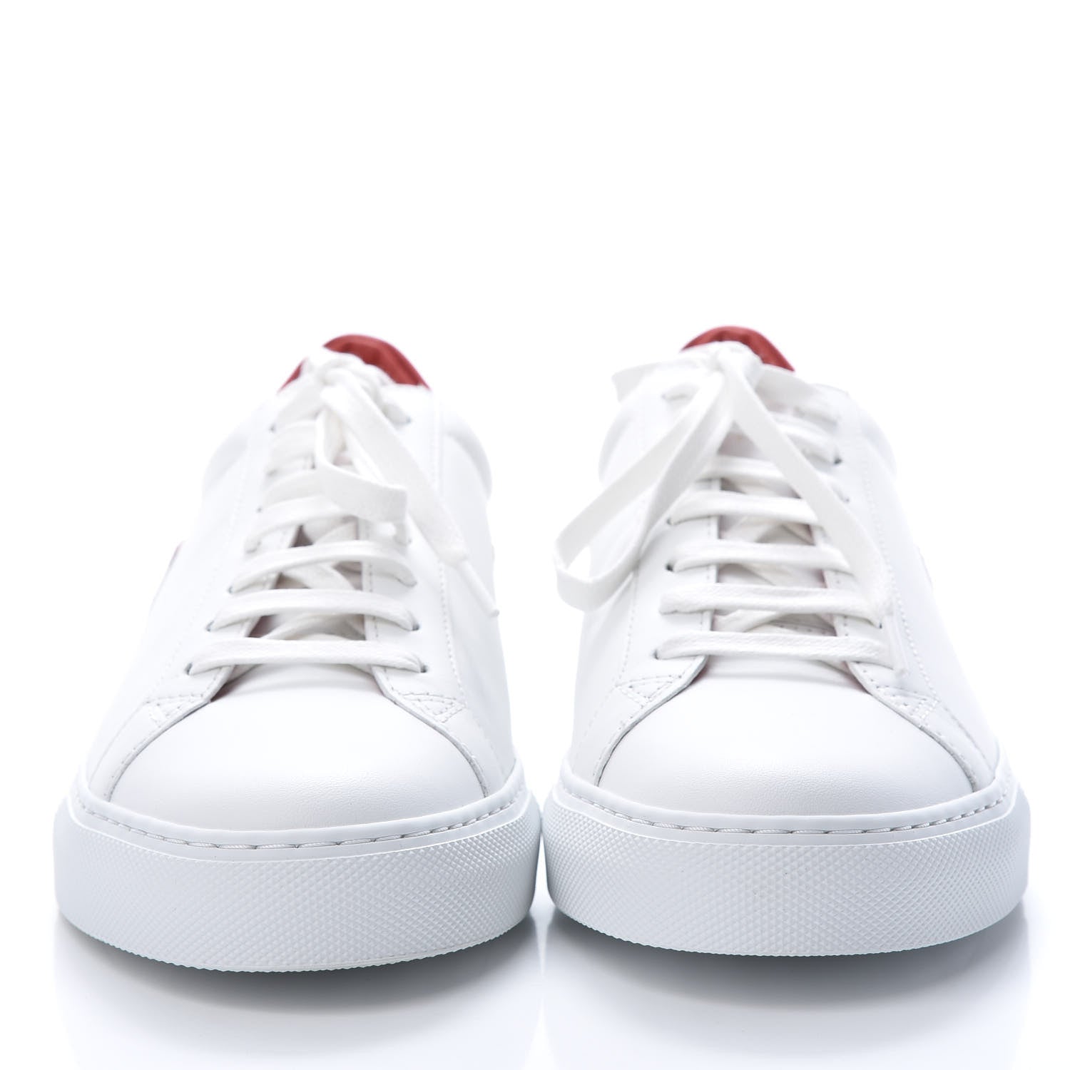 Givenchy Calfskin Reverse Logo Urban Street Sneakers 39 White Red 2 of 8