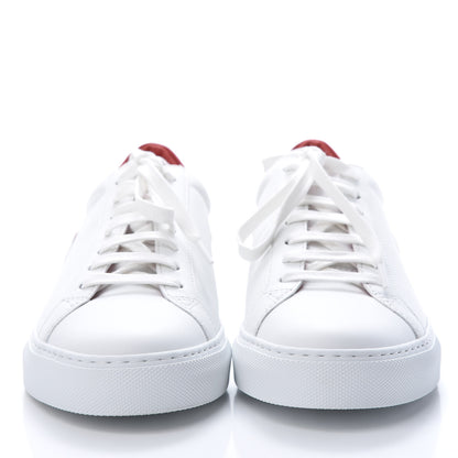 Givenchy Calfskin Reverse Logo Urban Street Sneakers 39 White Red 2 of 8