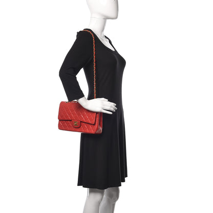 Chanel Lambskin Quilted Medium Double Flap Red 2 of 28