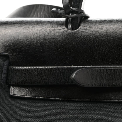 Hermes Toile Vache Calfskin Herbag 30 PM Black 15 of 15