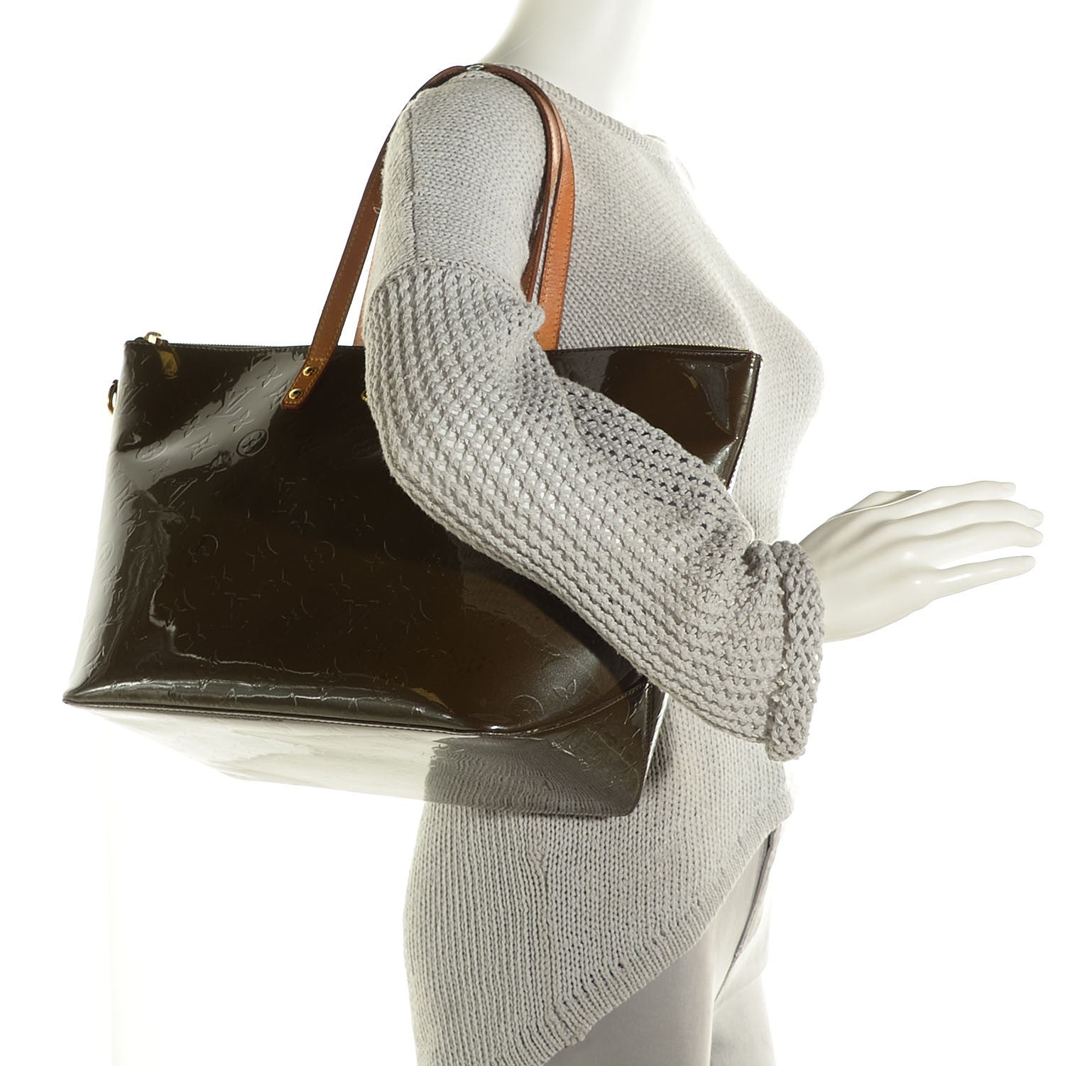 Louis Vuitton Vernis Bellevue GM Vert Bronze 2 of 7