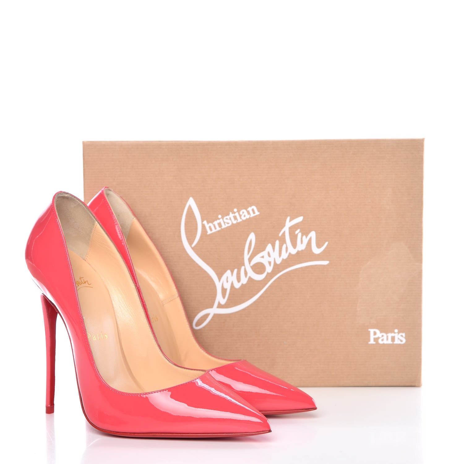 Christian Louboutin Patent So Kate 120 Pumps 38 Begonia 10 of 10