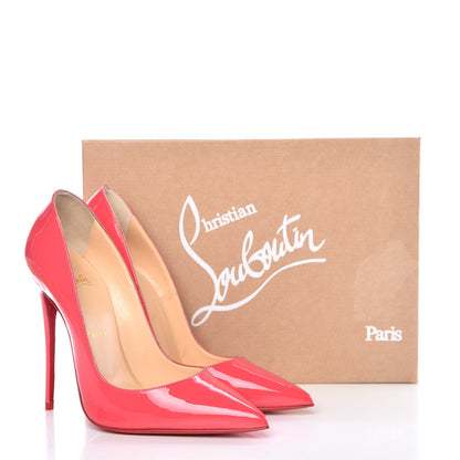 Christian Louboutin Patent So Kate 120 Pumps 38 Begonia 10 of 10