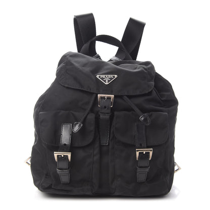 Prada Tessuto Nylon Small Backpack Black 1 of 8