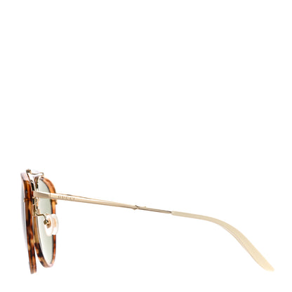 Gucci Aviator Sunglasses GG0672S Havana Gold Green 2 of 7