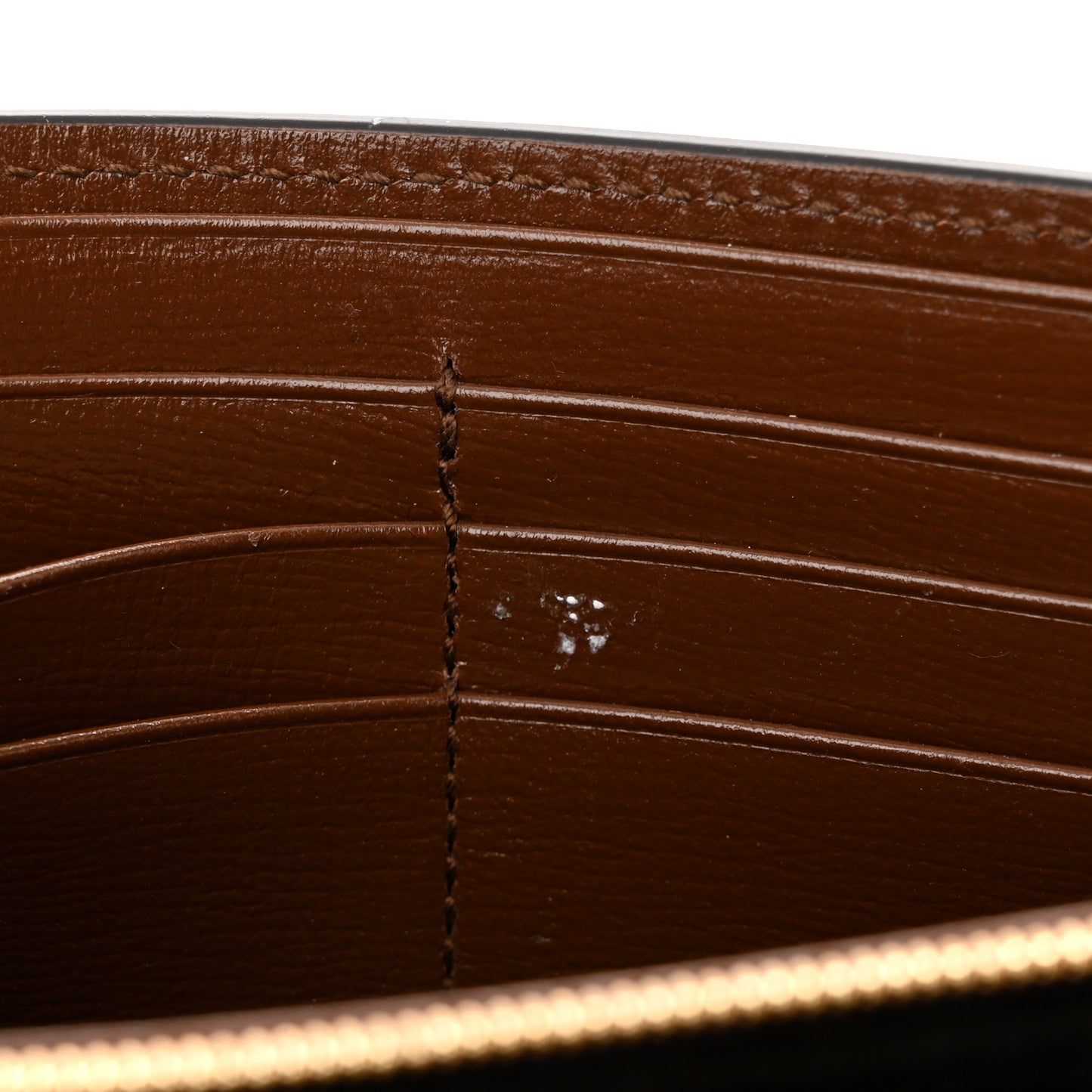 GG Supreme Monogram Azalea Calfskin Web Jackie 1961 Chain Wallet Beige Ebony Brown Sugar