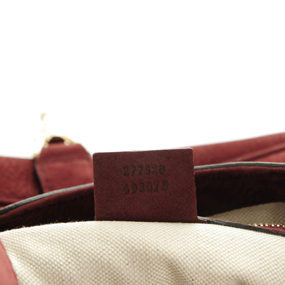 Gucci Nubuck Medium Jackie Shoulder Bag Burgundy 8 of 8