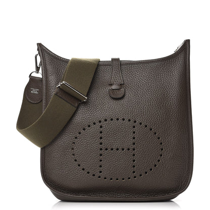 Hermes Taurillon Clemence Evelyne III PM Vert de Gris 1 of 8