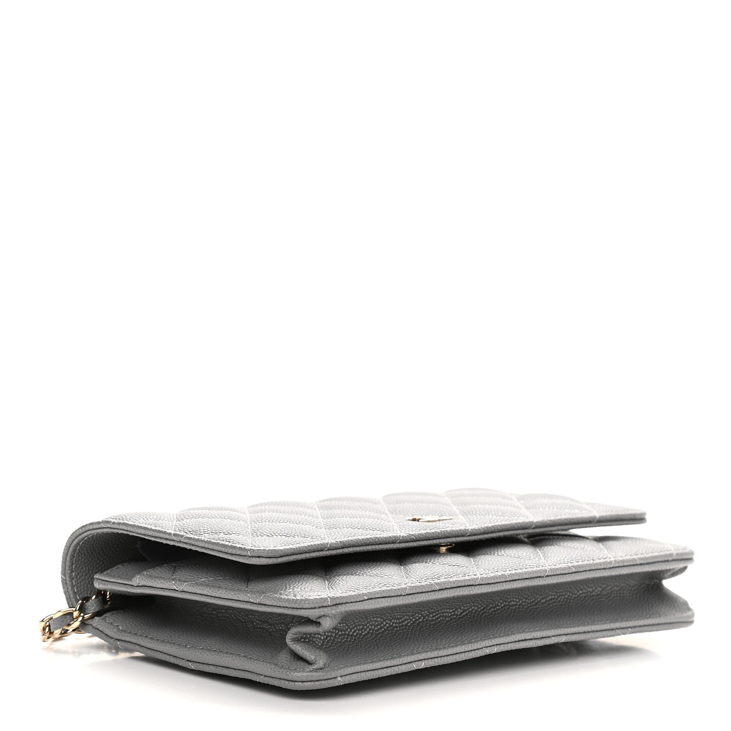 Chanel Caviar Quilted Wallet On Chain WOC Dark Grey 4 of 10