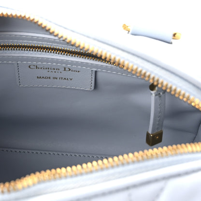 Christian Dior Calfskin Macrocannage Groove 20 Bag Pale Blue 5 of 10