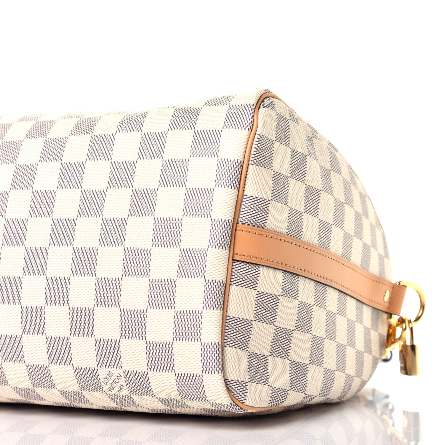 Louis Vuitton Damier Azur Braided Speedy Bandouliere 30 Blue 9 of 11