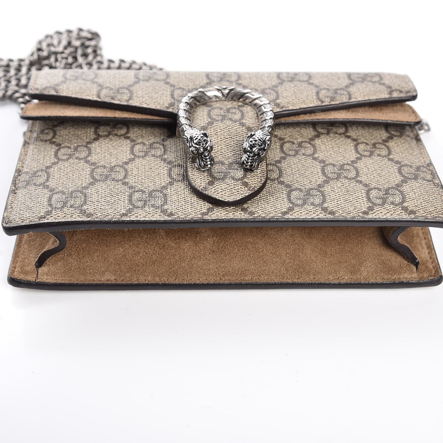 GG Supreme Monogram Super Mini Dionysus Shoulder Bag Taupe