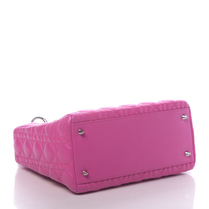 Christian Dior Lambskin Cannage Medium Lady Dior Pink 4 of 10