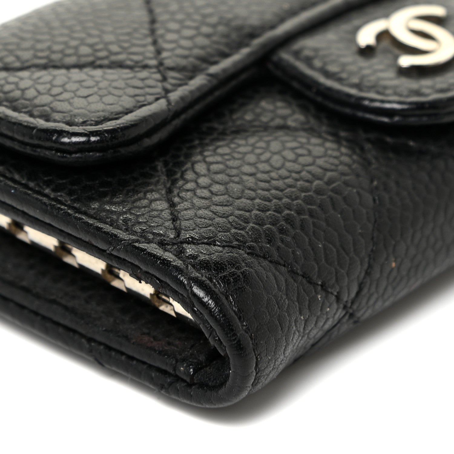 Chanel Caviar Quilted 6 Key Holder Black 8 of 10