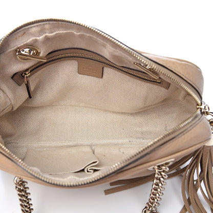 Gucci Pebbled Calfskin Small Soho Bowler Camelia 5 of 13