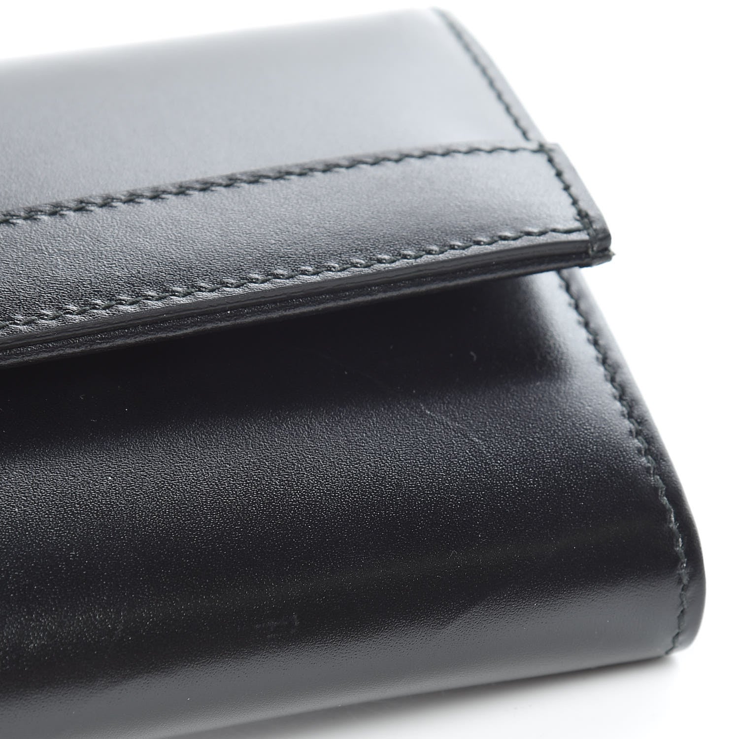Gucci Calfskin Buckle Wallet Black 10 of 12