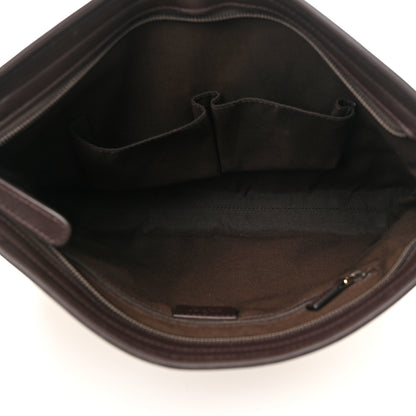 Gucci GG Plus Monogram Medium Flat Messenger Bag Dark Brown 4 of 13