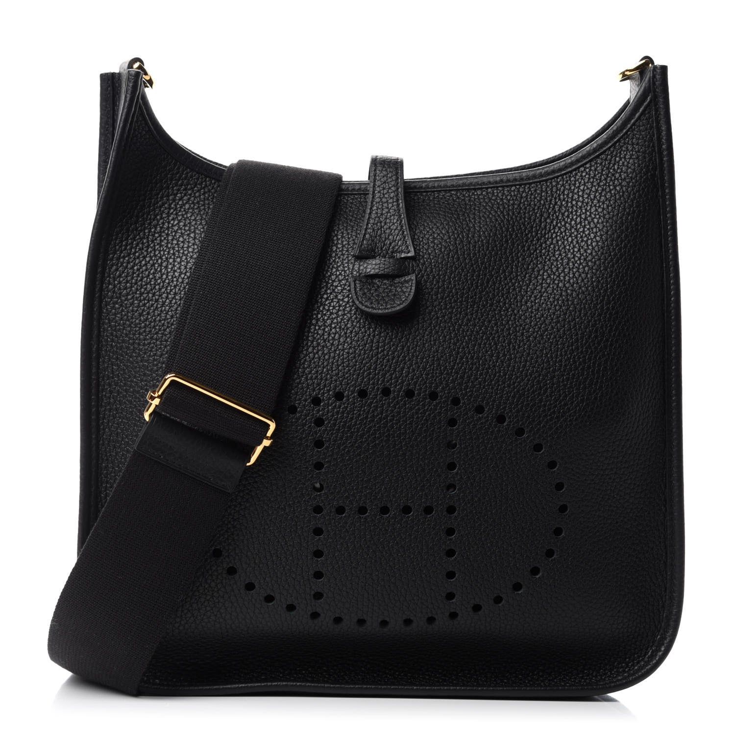 Hermes Taurillon Clemence Evelyne III PM Black 1 of 11